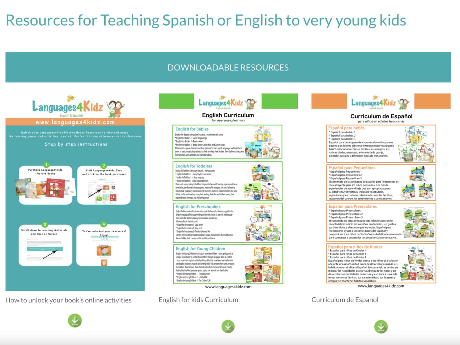 Languages4kidz Resources